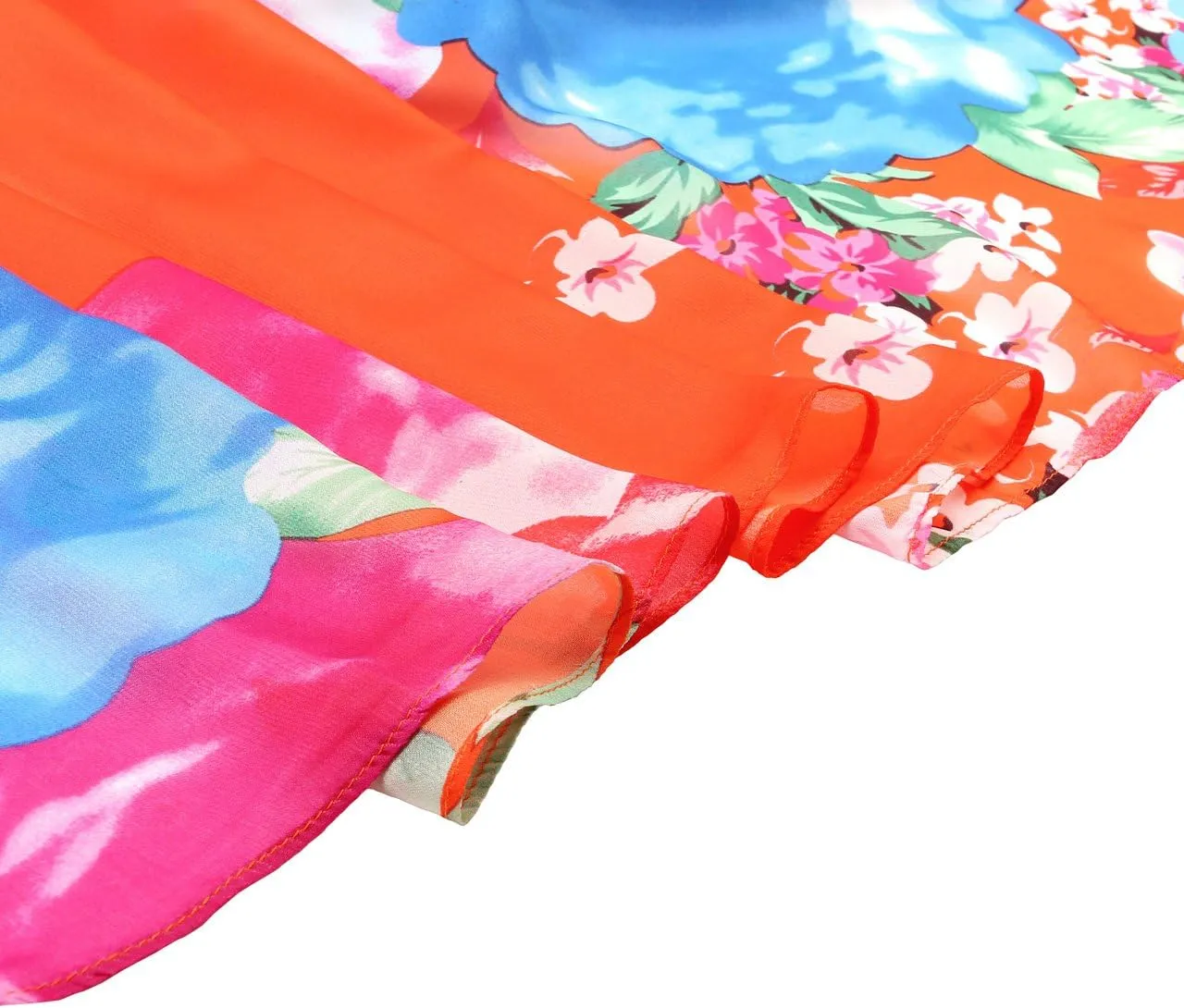 Ayliss Womens Swimwear Chiffon Printed Cover up Beach Sarong Pareo Bikini Swimsuit Wrap