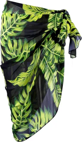 Ayliss Womens Swimwear Chiffon Printed Cover up Beach Sarong Pareo Bikini Swimsuit Wrap