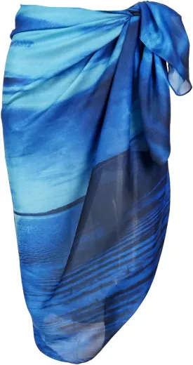 Ayliss Womens Swimwear Chiffon Printed Cover up Beach Sarong Pareo Bikini Swimsuit Wrap