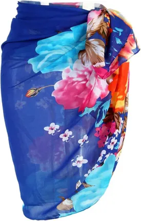 Ayliss Womens Swimwear Chiffon Printed Cover up Beach Sarong Pareo Bikini Swimsuit Wrap