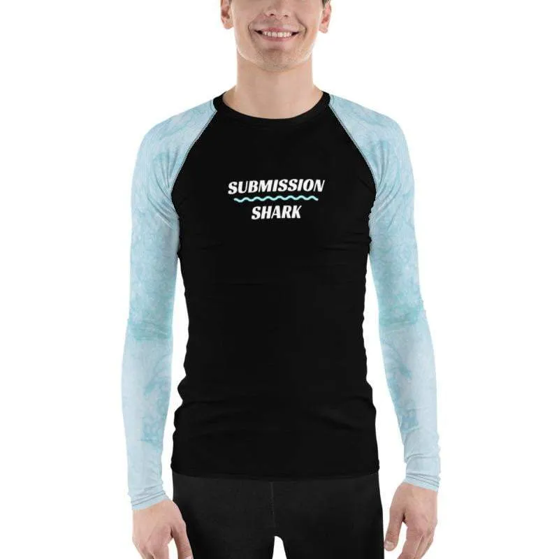Baby Blue Beauty ~ Men's BJJ Rash Guard