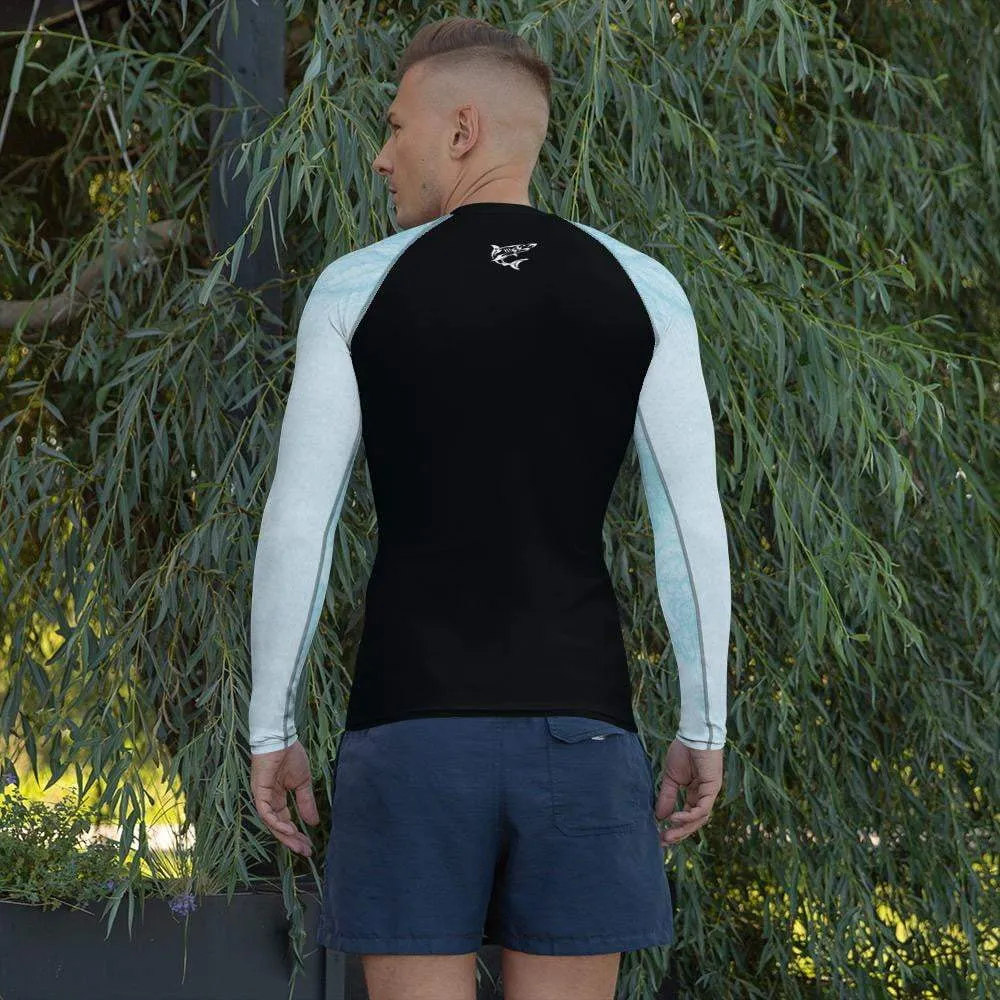 Baby Blue Beauty ~ Men's BJJ Rash Guard