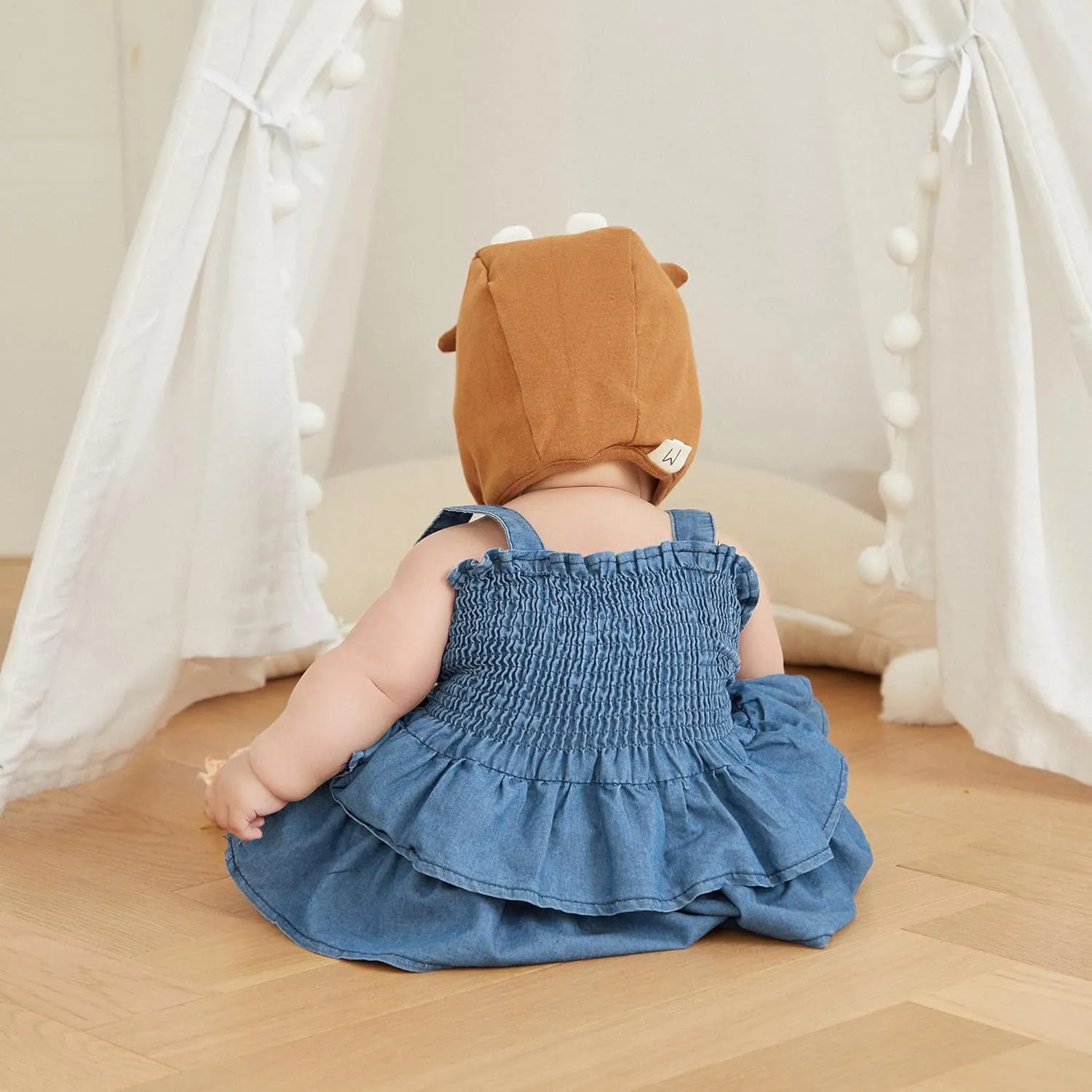Baby Girls Summer Denim Romper Clothes Dress Newborn Onesie Sunsuit 3 6 9 12 18 Months One-Piece Jumpsuits Outfits