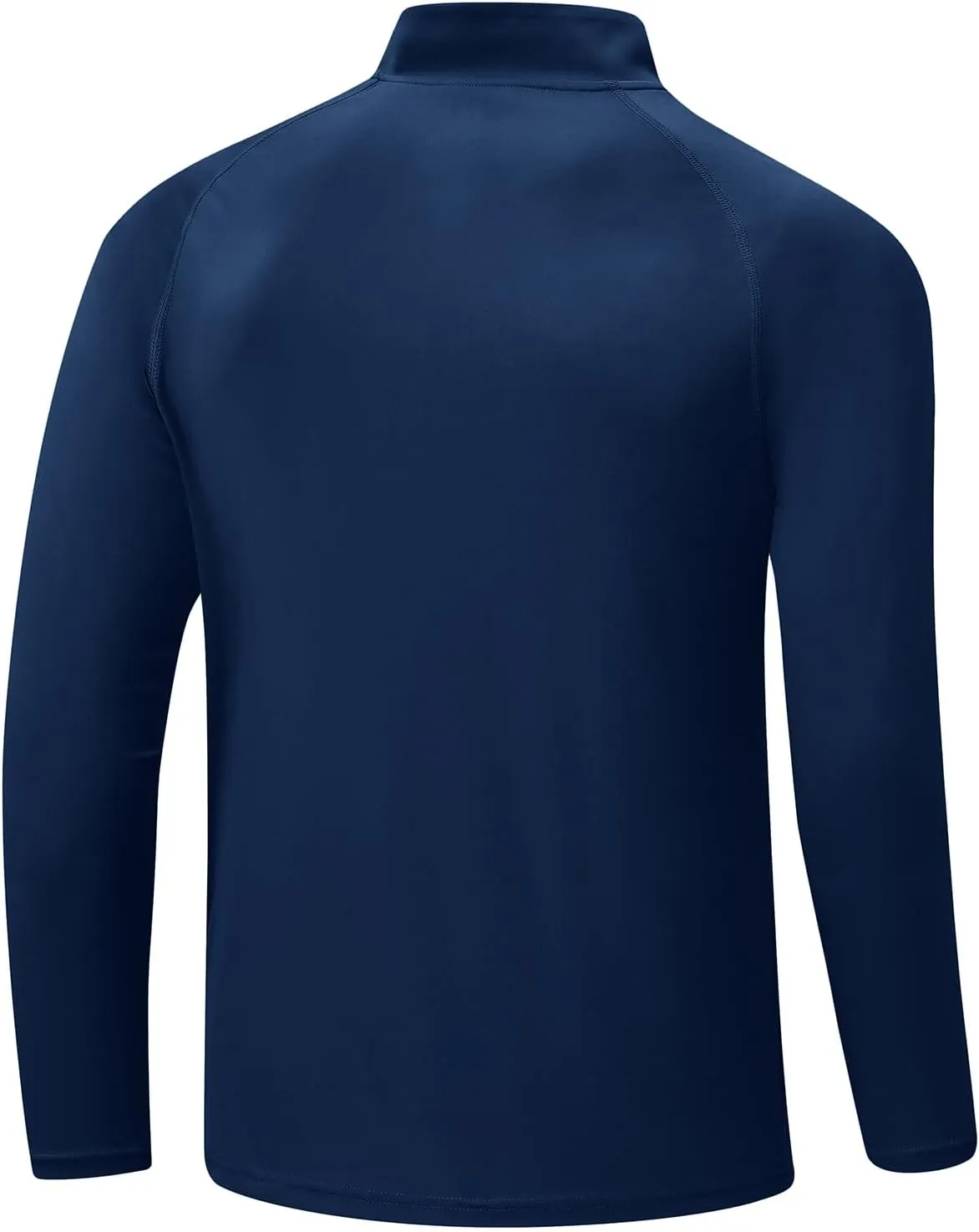 BGOWATU Men's Hiking Shirts Long Sleeve Sun Shirts UPF 50  Quarter Zip Pullover Quick Dry Rash Guard