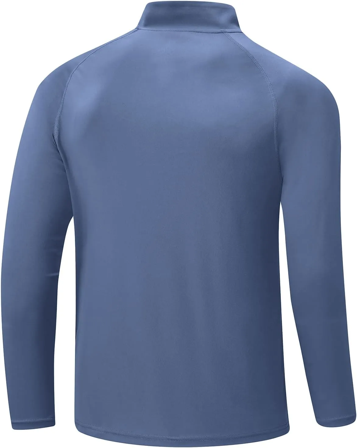 BGOWATU Men's Hiking Shirts Long Sleeve Sun Shirts UPF 50  Quarter Zip Pullover Quick Dry Rash Guard