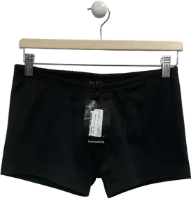 boohooMan Black Plain Swimming Trunks UK M