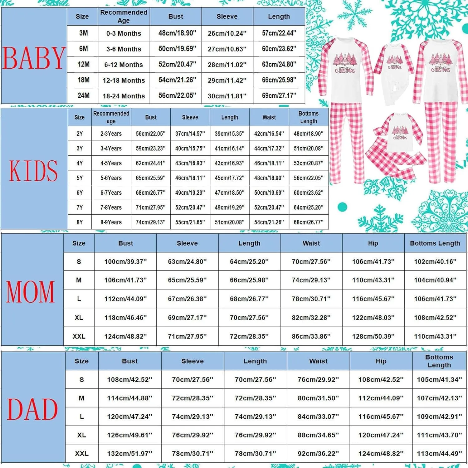 Christmas Pajamas for Family 2024 Red Buffalo Plaid Family Christmas Pjs Matching Sets Xmas Sleepwear Jammies Clothes