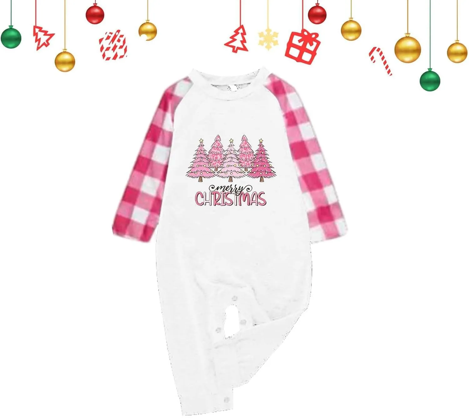 Christmas Pajamas for Family 2024 Red Buffalo Plaid Family Christmas Pjs Matching Sets Xmas Sleepwear Jammies Clothes