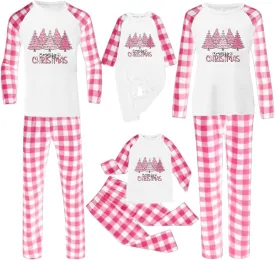 Christmas Pajamas for Family 2024 Red Buffalo Plaid Family Christmas Pjs Matching Sets Xmas Sleepwear Jammies Clothes
