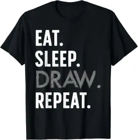 Cute Drawing Design For Men Women Kids Sketch Artist Drawing T-Shirt