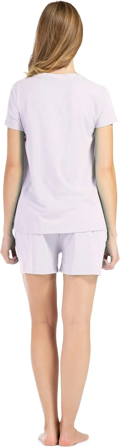 Fishers Finery Ecofabric Pajamas; Shorts and Tee Set; Comfort Fit