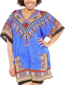KARACHIC BY NF Women's Beautiful Prints Short Kimono Kaftan Dress Coverup Loose Sundress Caftan