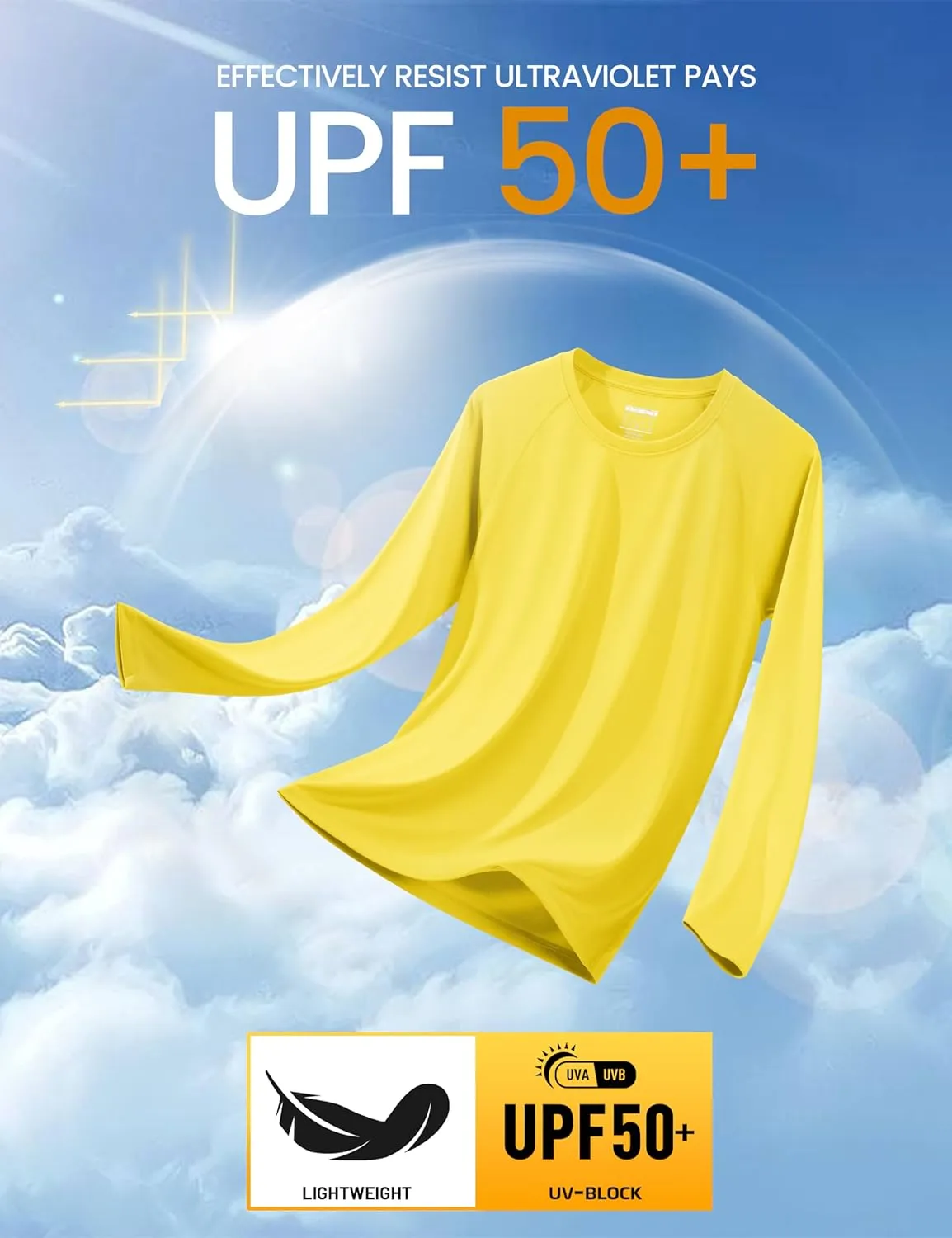 MAGCOMSEN Men's Long Sleeve Shirts UPF 50  UV Sun Protection Athletic Shirts for Hiking Running Workout Rash Guard