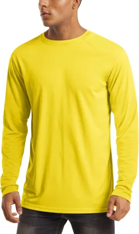 MAGCOMSEN Men's Long Sleeve Shirts UPF 50  UV Sun Protection Athletic Shirts for Hiking Running Workout Rash Guard