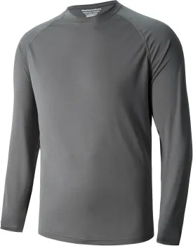 Men's Athletic Running Shirt Long Sleeve Quick Dry UPF 50  Sun Protection Hiking Fishing T-Shirts for Men
