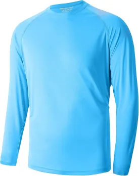 Men's Athletic Running Shirt Long Sleeve Quick Dry UPF 50  Sun Protection Hiking Fishing T-Shirts for Men