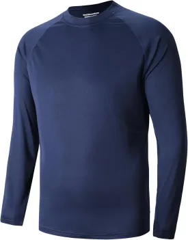 Men's Athletic Running Shirt Long Sleeve Quick Dry UPF 50  Sun Protection Hiking Fishing T-Shirts for Men