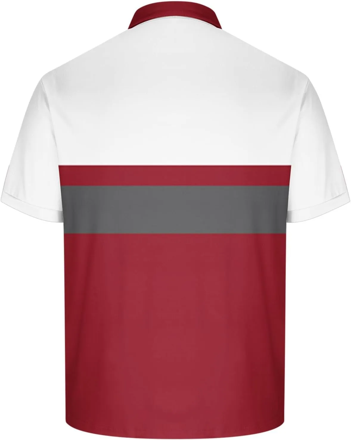 Mens Striped Golf Polo Shirts Slim Short Sleeve Color Matching Polo T Shirt Basic Stylish Cotton Work Shirts Dressy