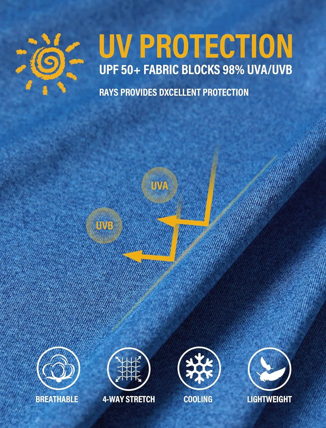 Men's UPF 50  Sun Protection Hoodie Fishing Shirts Long Sleeve Rash Guard SPF UV Shirt with Thumbhole
