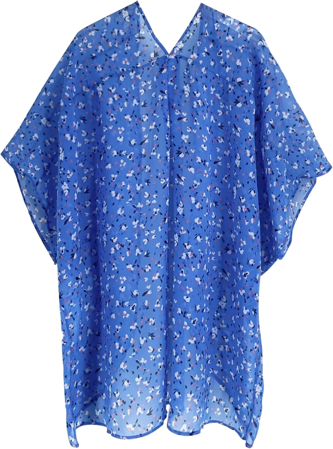 Moss Rose Women's Beach Kimono Coverup Sheer Chiffon Cover Ups, Casual Loose Open Front Cardigan Tops