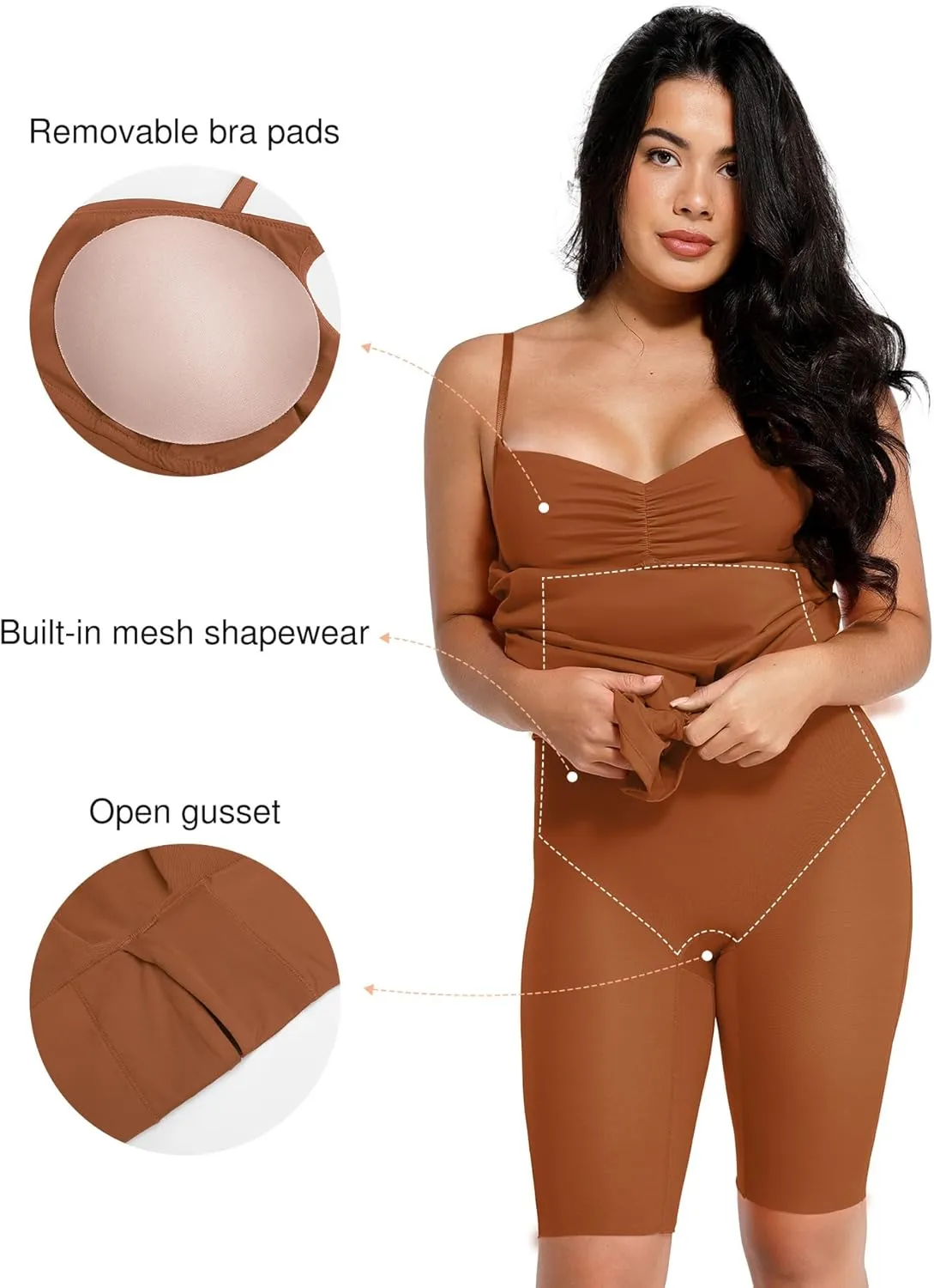 Popilush Shaper Dress Lace Formal Maxi Dresses with Built in Shapewear Corset Cocktail Party Dress Evening Gown