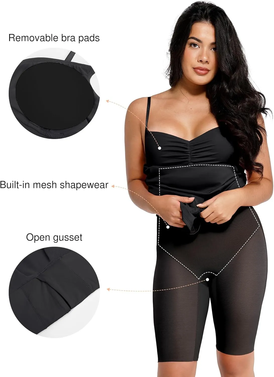 Popilush Shaper Dress Lace Formal Maxi Dresses with Built in Shapewear Corset Cocktail Party Dress Evening Gown