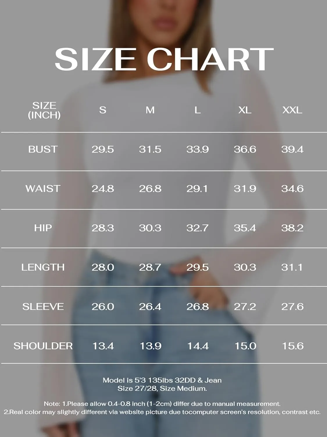 REORIA Women's Trendy Sexy Boat Neck Bell Sleeve Sheer Mesh Going Out Bodysuit Tops