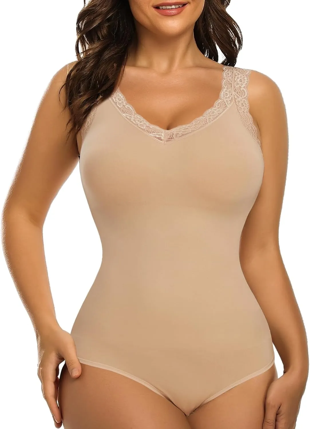 SHAPERIN Bodysuits for Women Shapewear Tummy Control Body Suit Seamless Sculpting Shaping Body Shaper Tank Top