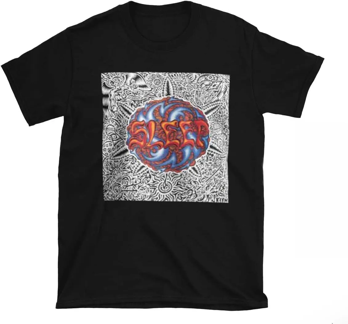 Sleep Band Sleep's Holy Mountain Mens Black Short Sleeve T Shirt Vintage Style Metal Band Graphic Tees