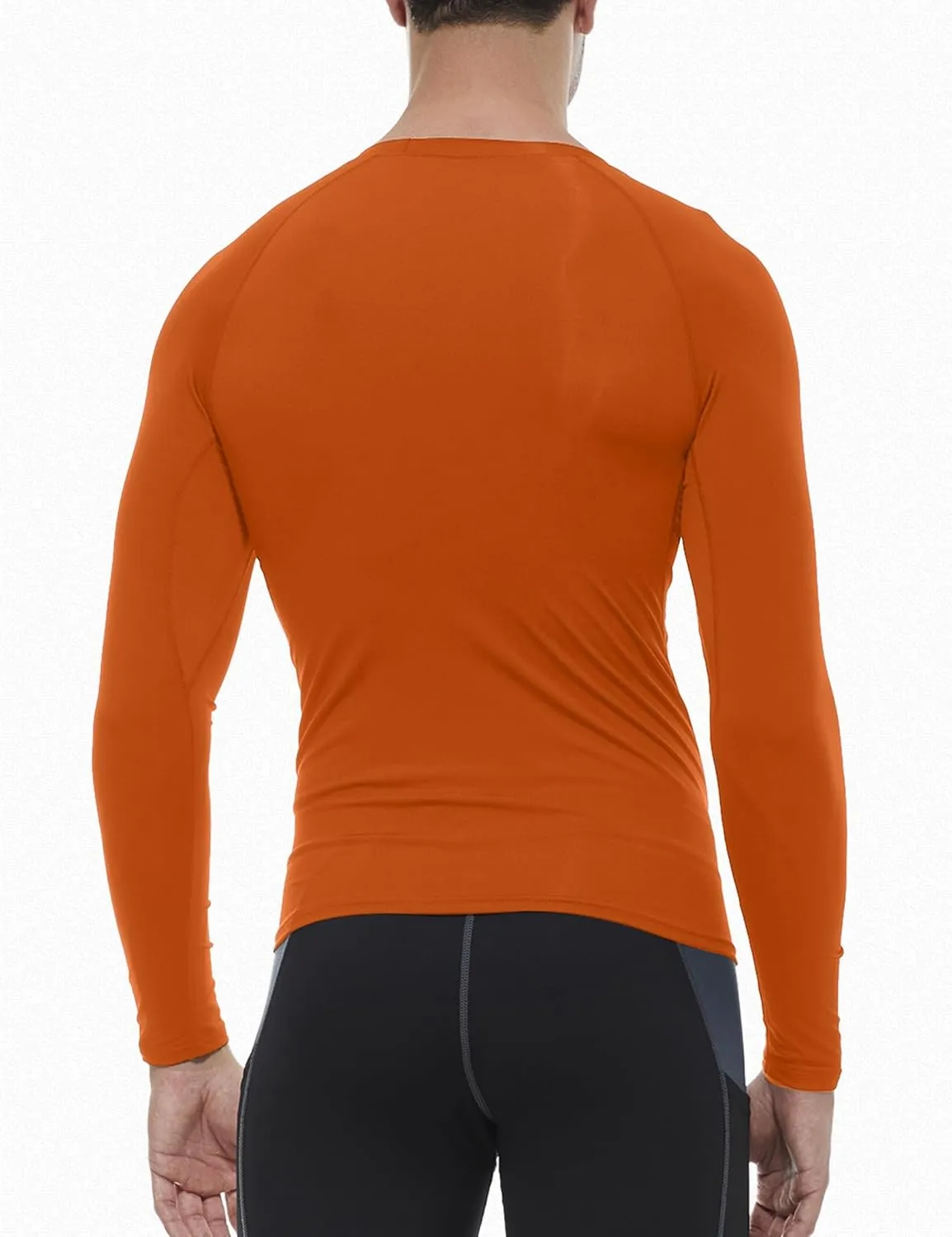 SPVISE 1 or 3 Pack Men's Compression Shirts Long Sleeve Workout Gym T-Shirt Running Top Cool Dry Sports Baselayer Undershirts