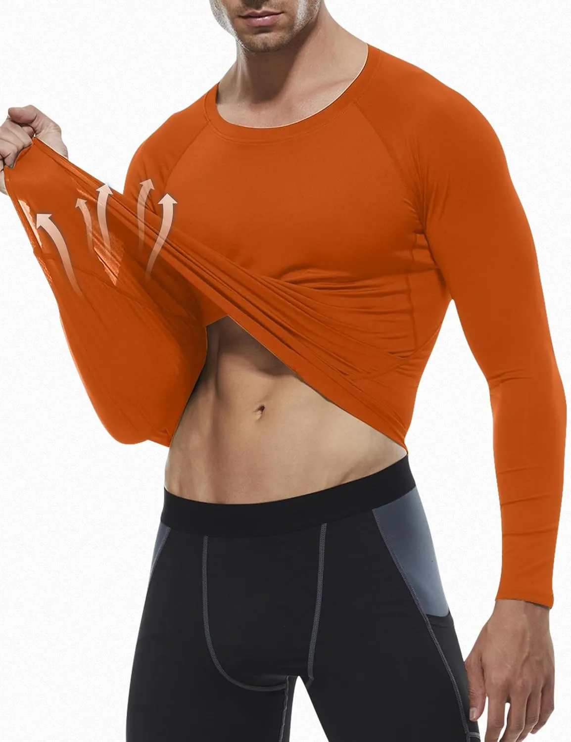 SPVISE 1 or 3 Pack Men's Compression Shirts Long Sleeve Workout Gym T-Shirt Running Top Cool Dry Sports Baselayer Undershirts