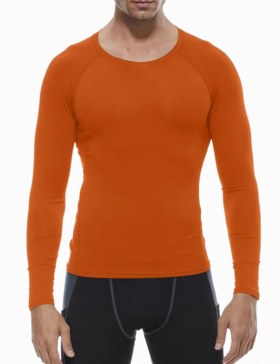 SPVISE 1 or 3 Pack Men's Compression Shirts Long Sleeve Workout Gym T-Shirt Running Top Cool Dry Sports Baselayer Undershirts