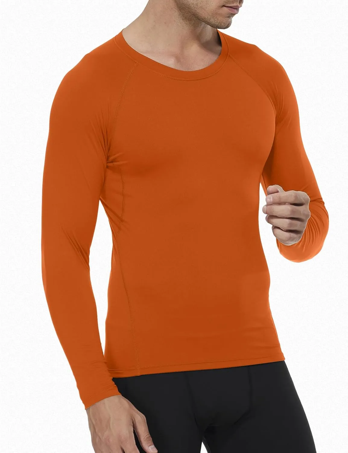SPVISE 1 or 3 Pack Men's Compression Shirts Long Sleeve Workout Gym T-Shirt Running Top Cool Dry Sports Baselayer Undershirts