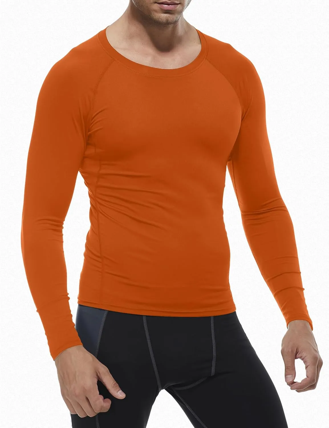 SPVISE 1 or 3 Pack Men's Compression Shirts Long Sleeve Workout Gym T-Shirt Running Top Cool Dry Sports Baselayer Undershirts