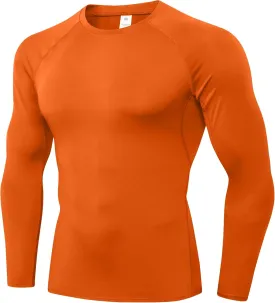 SPVISE 1 or 3 Pack Men's Compression Shirts Long Sleeve Workout Gym T-Shirt Running Top Cool Dry Sports Baselayer Undershirts