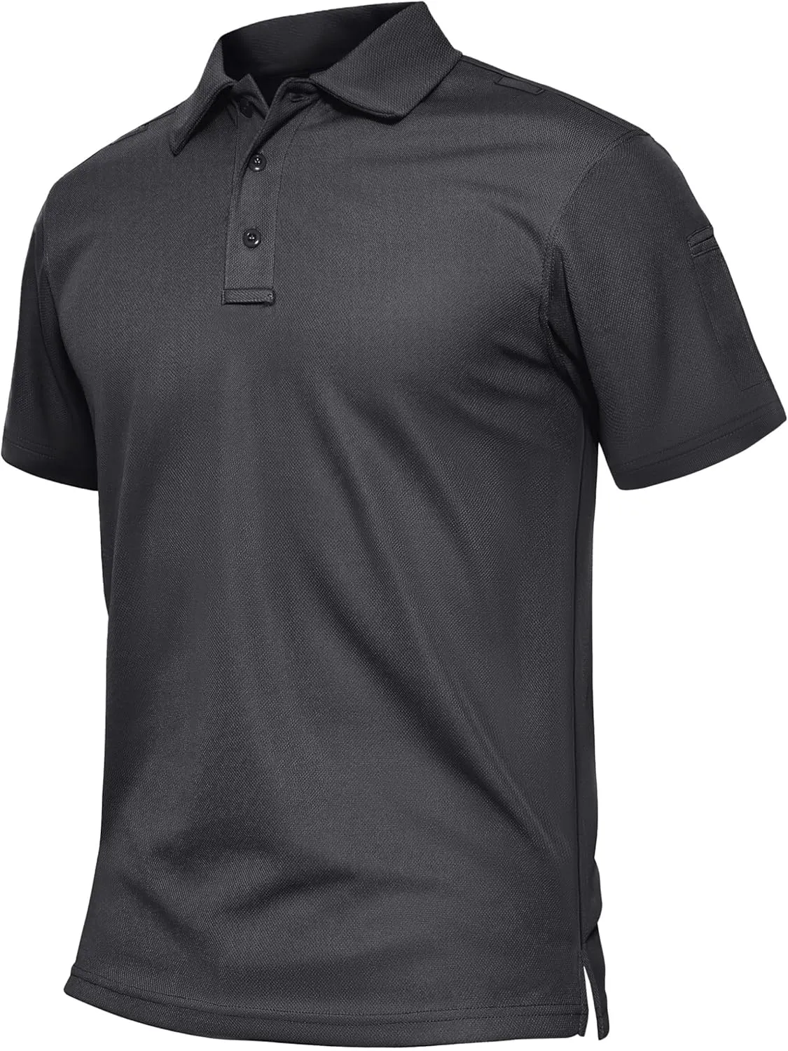 TACVASEN Men's Polo Shirts Dry Fit Tactical Golf Polos Short Sleeve Shirt UPF 50  Performance Collared Work Athletic