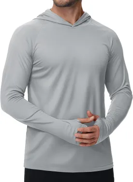 TACVASEN Mens Sun Protection Shirts UPF 50  Rash Guard for Men Long Sleeve Lightweight SPF UV Hoodie Swimming Hiking